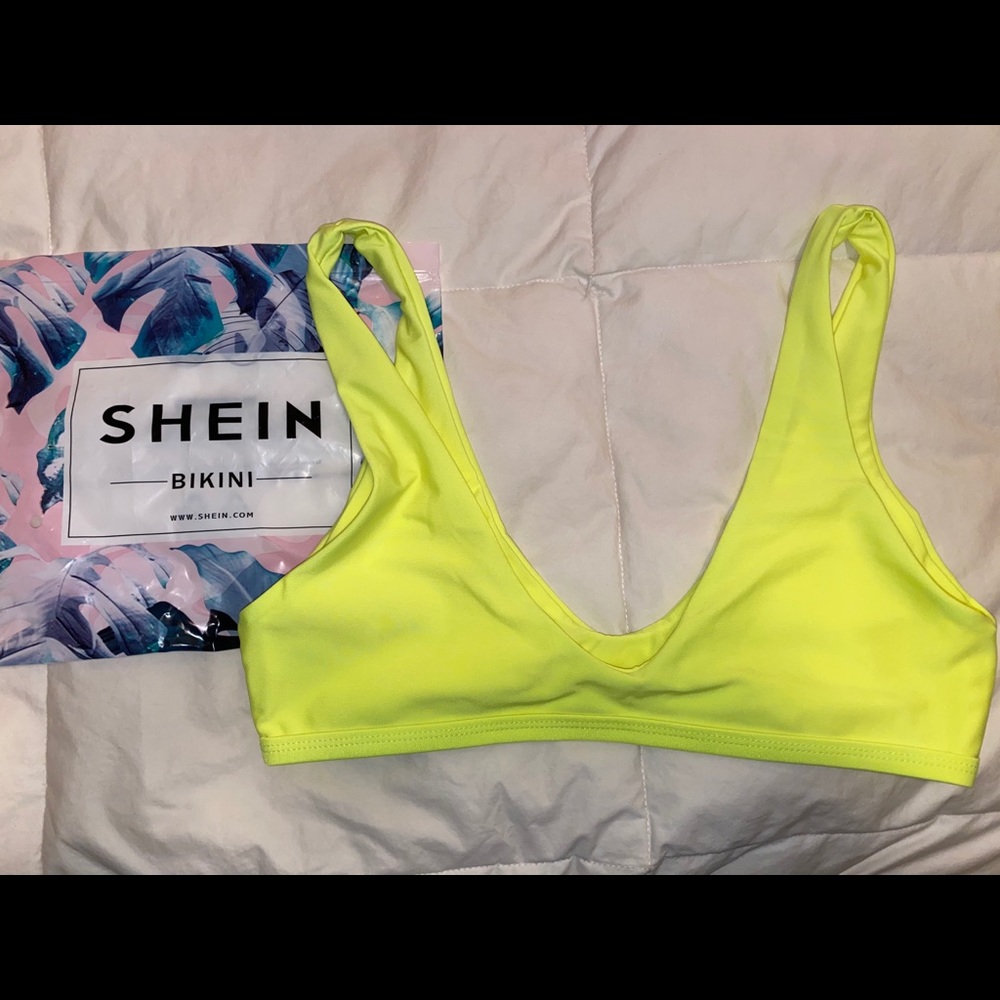 Shein Neon Bikini Top